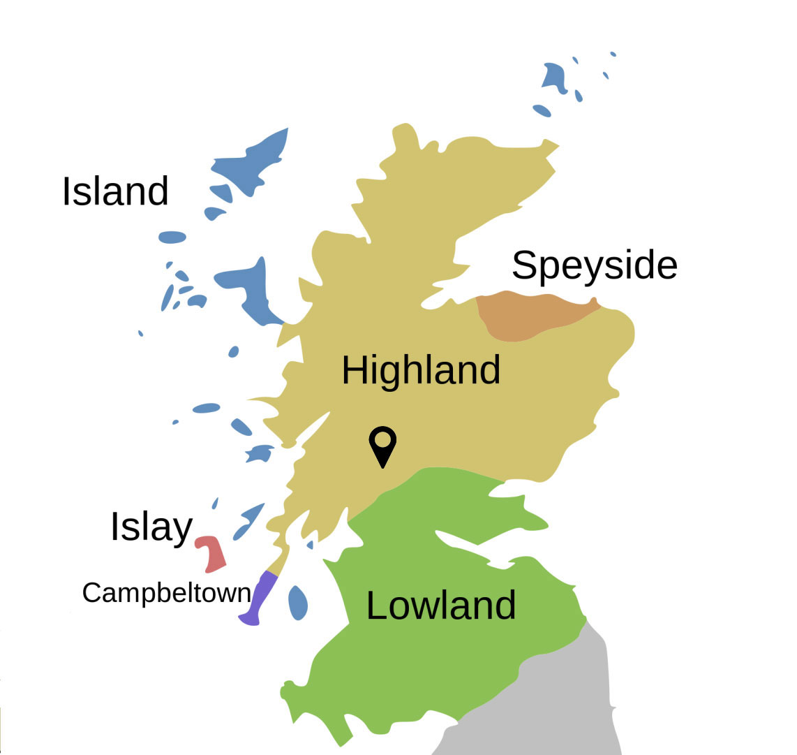 Carte de l'Ecosse